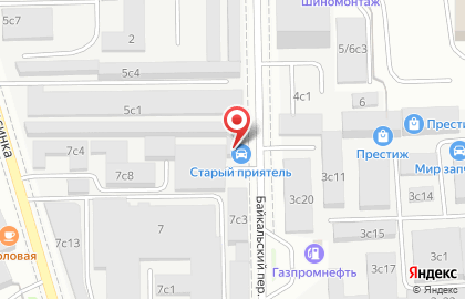 Автосервис Старый приятель на Щёлковской на карте
