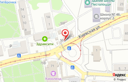 Магазин печатной продукции Пресса 39 в Московском районе на карте