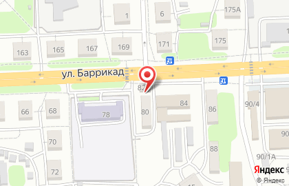 Элиза на улице Баррикад на карте