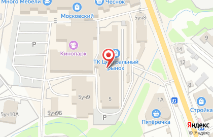 ТРЦ Московский, фирменный салон "Мебельград" на карте