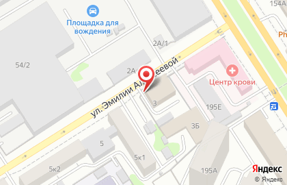 Супермаркет Пятёрочка на улице Эмилии Алексеевой на карте