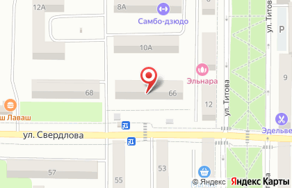Детский сад №11 на улице Свердлова на карте