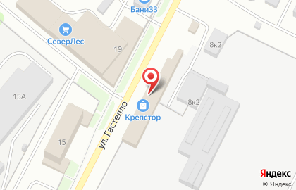 Магазин Крепёж СтройСити на улице Гастелло на карте