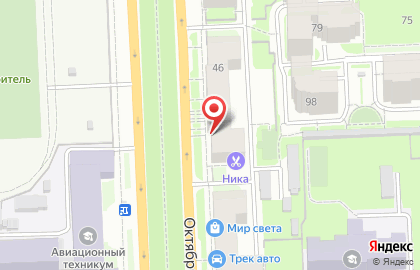 Магазин авточехлов и автоаксессуаров Лидер на Октябрьском проспекте на карте