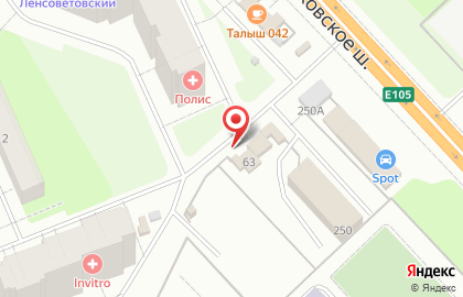 Шиномонтажная мастерская на Московском шоссе на карте