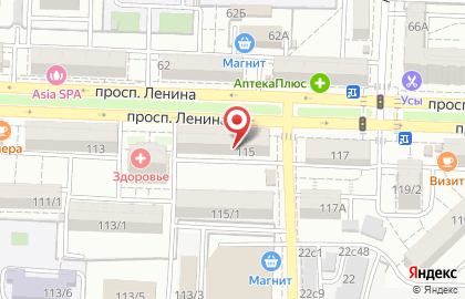 Hotter на проспекте Ленина на карте