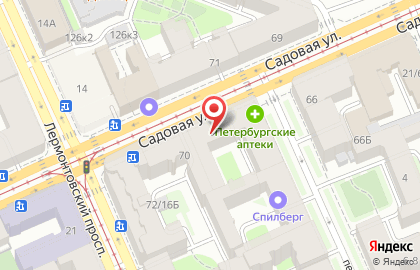 Автошкола АвтоАрион на Садовой улице на карте