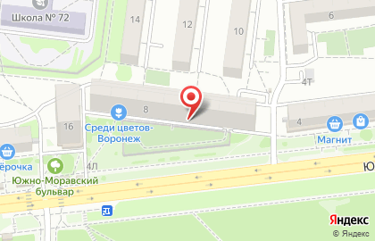Детско-юношеский центр на Южно-Моравской улице на карте