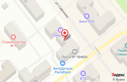 Салон сотовой связи МегаФон на улице Сафонова на карте