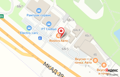 Ресторан быстрого питания KFC на метро Ясенево на карте
