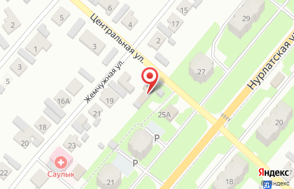 Шиномонтажная мастерская на Центральной улице на карте
