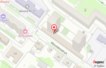 Пекарня Булка на Московской улице на карте