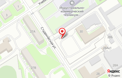 Шиномонтажная мастерская на Студенческой улице на карте