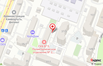 Городская клиническая больница Городская поликлиника №5 №5 на бульваре Ибрагимова на карте