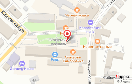 Старая башня на Октябрьской площади на карте