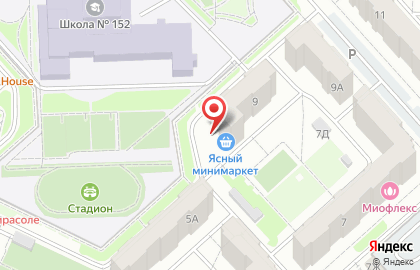 Компания по производству светодиодной рекламы, бегущих строк и экранов а лэд на Ястынской улице на карте