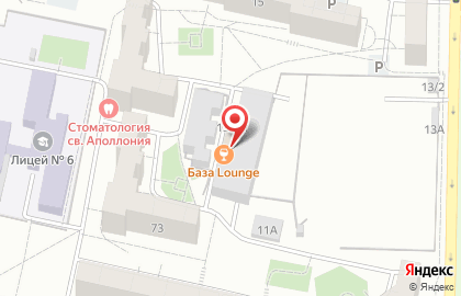 Спортбар Победа в Комсомольском районе на карте