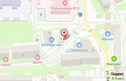 Киоск по продаже фруктов и овощей в микрорайоне Королёвка на карте