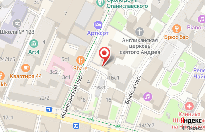 Дом моды Валентина Юдашкина в Вознесенском переулке на карте