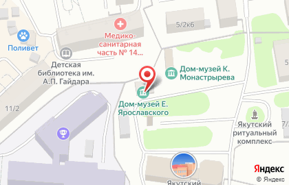 Дом-музей Е.М. Ярославского на карте