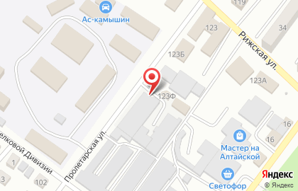 Компания Альянс на Пролетарской улице на карте
