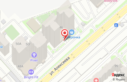 Галерея ковров магазин по продаже ковров, напольного покрытия и ковролина на улице Алексеева на карте