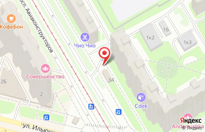 Фирменный магазин Великолукский мясокомбинат на проспекте Авиаконструкторов, 3а на карте