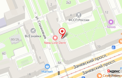 Минотавр на улице Стахановцев на карте