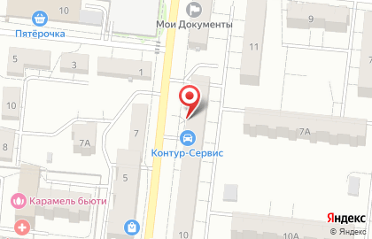 Магазин автозапчастей Контур на Центральной улице на карте