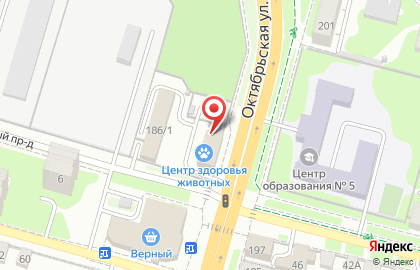 Магазин автозапчастей Emex на Октябрьской улице на карте
