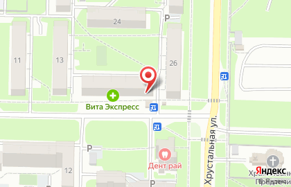 Продуктовый магазин Вкусный в Железнодорожном районе на карте