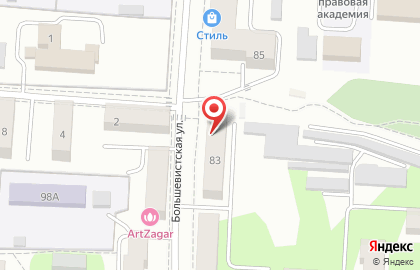 Парикмахерская Магия на Большевистской улице на карте
