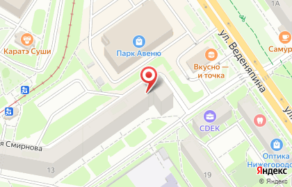 Торгово-сервисная фирма Принт-сервис на улице Героя Юрия Смирнова на карте