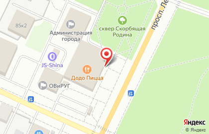 Туристическая компания Tez Tour на проспекте Ленина на карте