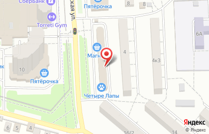 Ветеринарная клиника Ветпомощь «Любимчик» в Подольске на улице Подольская на карте