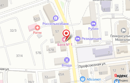 Парикмахерская Надежда в Советском районе на карте