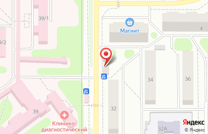 Магазин продуктов Гурман в Новомосковске на карте