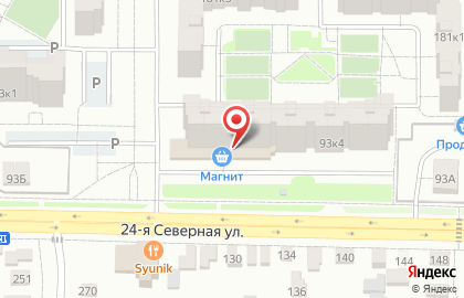 Супермаркет Магнит в Омске на карте