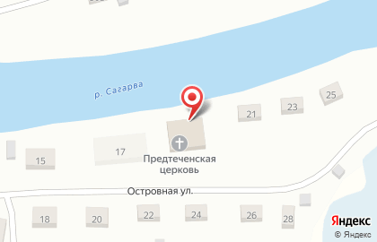 Храм Рождества Иоанна Предтечи на Островной улице на карте