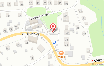 Продовольственный магазин в Калуге на карте