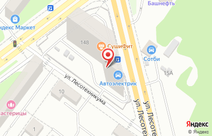 Служба доставки роллов и суши Суши фит в Октябрьском районе на карте