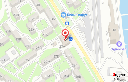 Студия лазерной эпиляции Laser Pro на улице Адмирала Фадеева на карте