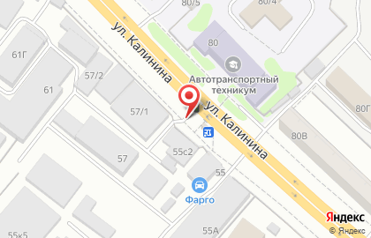 Киоск по продаже фастфудной продукции в Октябрьском районе на карте