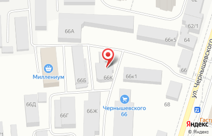Оптово-розничный магазин Лапидус на улице Чернышевского на карте