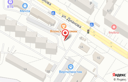Пинта на улице Дианова на карте