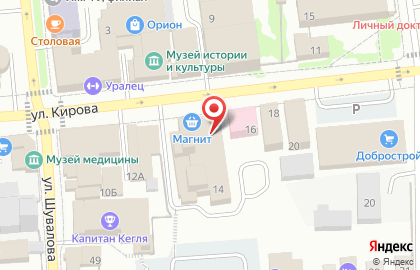 Мебельная фабрика Эко на улице Кирова на карте