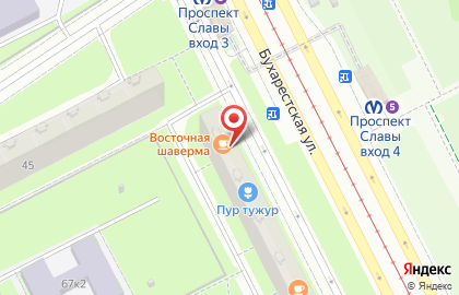 Продуктовый магазин в Санкт-Петербурге на карте