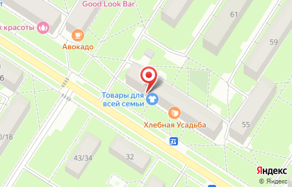 Магазин низких цен Шок-цена! на улице Ленинградской на карте