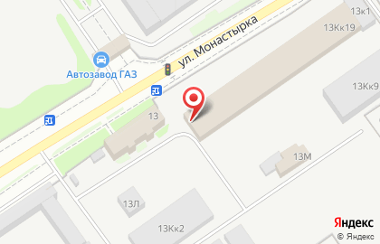 Торгово-производственная компания КомплексСтрой в Автозаводском районе на карте