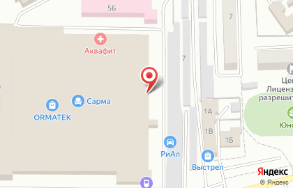 Отель Вояж в Октябрьском районе на карте